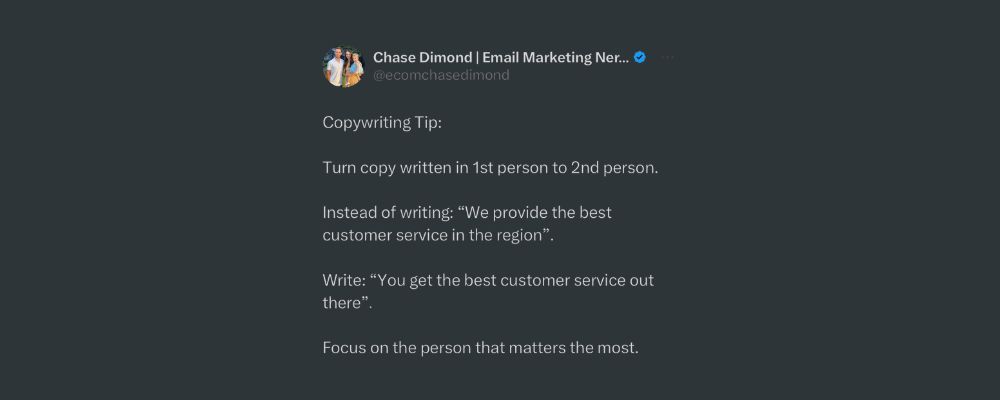 Copywriting Tip