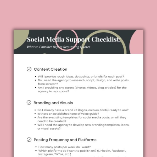 Social Media Package Quote
